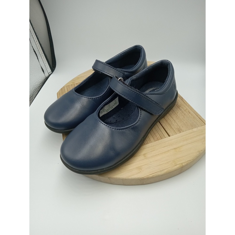 Hush Puppies Girl Shoes 12 Wide Lexi Navy‎ Blue Leather School or Formal